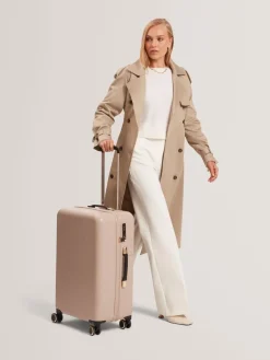 Ted Baker Icon Case Croc Medium Suitcase Nude Clearance