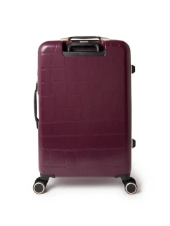 Ted Baker Icon Case Croc Medium Suitcase Red Clearance