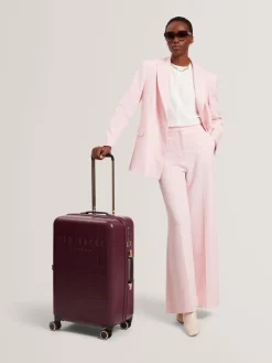 Ted Baker Icon Case Croc Medium Suitcase Red Clearance