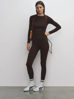 The Set 3 Pack Active Ribbed Legging Black/Chocolate Brown/Khaki Sale