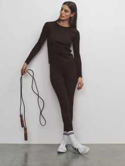 The Set 3 Pack Active Ribbed Legging Black/Chocolate Brown/Khaki Sale