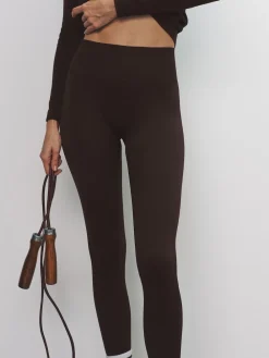 The Set 3 Pack Active Ribbed Legging Black/Chocolate Brown/Khaki Sale