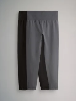 The Set 2 Pack Active Smoothing Legging Black/Grey Clearance