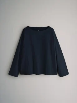 The Set 3 Pack Boat Neck Heavyweight T-Shirts Navy/White/Stripe New