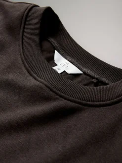 The Set 2 Pack Bubble Hem Sweatshirts Chocolate Brown/Stone Online