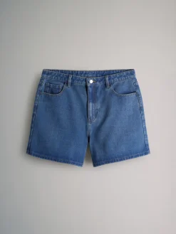 The Set 3 Pack Denim Shorts Mid Blue/Ecru/Black Discount