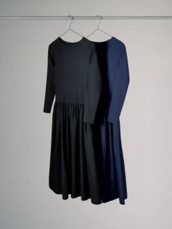 The Set 2 Pack Drop Waist Long Sleeve Dresses Navy Blue/Black Sale