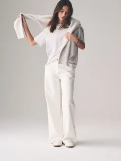 The Set 7 Pack Essential T-Shirts Black/Brown/Taupe/Pink/Light Pink/Cream/White