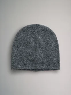 The Set 3 Pack Fine Knit Beanie Cream/Camel/Charcoal Marl