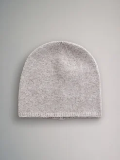 The Set 3 Pack Fine Knit Beanie Cream/Camel/Charcoal Marl