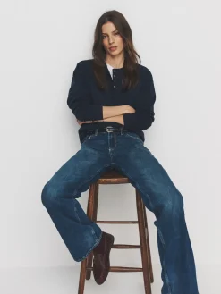 The Set 2 Pack Henley Sweatshirts Navy/Grey Marl