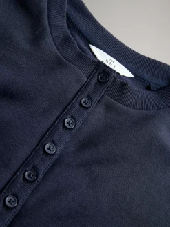 The Set 2 Pack Henley Sweatshirts Navy/Grey Marl