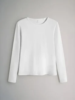 The Set 7 Pack Long Sleeve Crew Neck T-Shirts Chocolate Brown/ Taupe Brown/ Light Brown/ Neutral