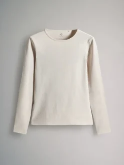 The Set 7 Pack Long Sleeve Crew Neck T-Shirts Stripe/Black/Grey/White Sale