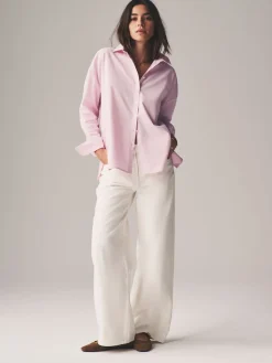 The Set 2 Pack Oxford Shirts Pale Pink/White Best