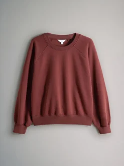 The Set 4 Pack Raglan Sweat Tops Chocolate Brown/Pinks/Cream Hot