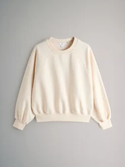 The Set 2 Pack Raglan Sweat Tops Pink/Cream Outlet