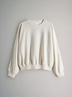 The Set 2 Pack Relaxed Crew Sweatshirt Chocolate Brown/Cream