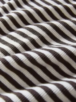 The Set 3 Pack Ribbed Long Sleeve Midi Dresses Navy/Khaki/Stripe Best