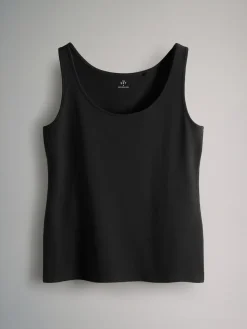 The Set 7 Pack Scoop Neck Vests Chocolate Brown