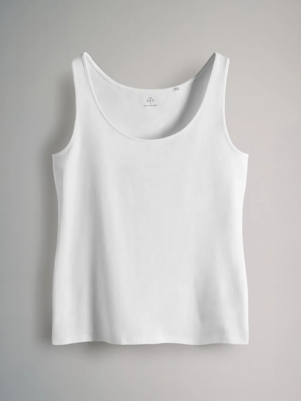 The Set 7 Pack Scoop Neck Vests Black/White/Brown/Light Brown/Cream/White Sale