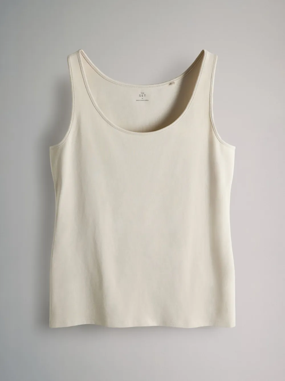 The Set 7 Pack Scoop Neck Vests Black/White/Brown/Light Brown/Cream/White Sale