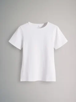 The Set 5 Pack Short Sleeve Fitted Crew Neck T-Shirts Black/Brown/Neutral/Nude/White Sale