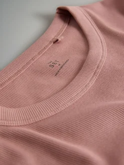 The Set 5 Pack Short Sleeve Ribbed T-Shirts Multi New