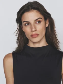 The Set 3 Pack Soft Touch High Neck Tops Balck/Chocolate Brown/White Outlet