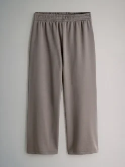 The Set 2 Pack Wide Leg Joggers Brown/Cream Online