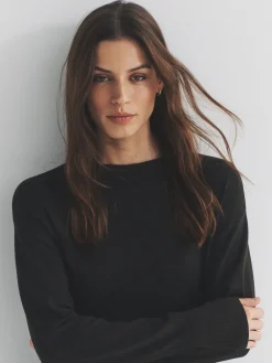 The Set Black/Brown/Neutral 3 Pack Fine Knit Crew Neck Jumpers Best