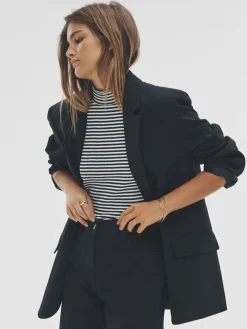 The Set Single Breasted Blazer Black Online