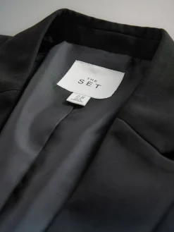 The Set Single Breasted Blazer Black Online