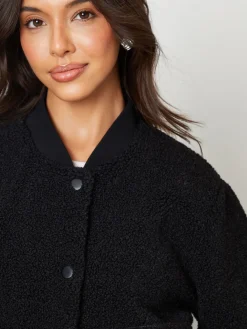 Threadbare Borg Bomber Jacket Black New