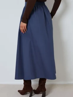 Threadbare Blue Midi Skirt with Pockets Best