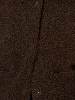 Threadbare Borg Bomber Jacket Brown Sale