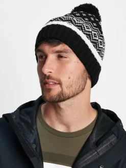 Tog 24 Cawley Chocolate Winter Knitted Hat Black New