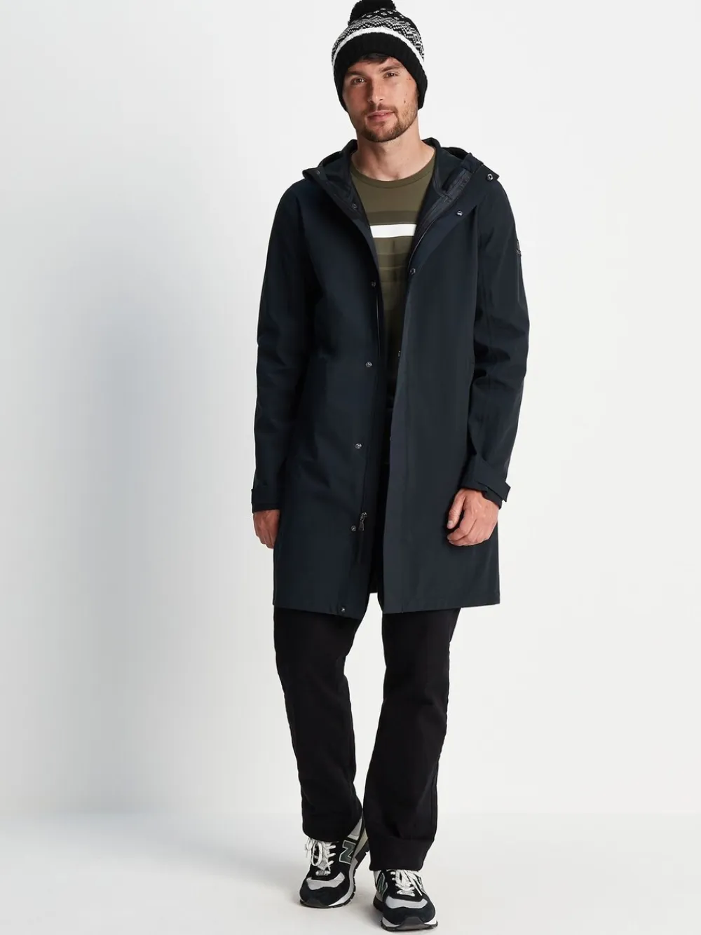 Tog 24 Cawley Chocolate Winter Knitted Hat Black New