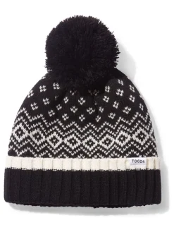 Tog 24 Cawley Chocolate Winter Knitted Hat Black New