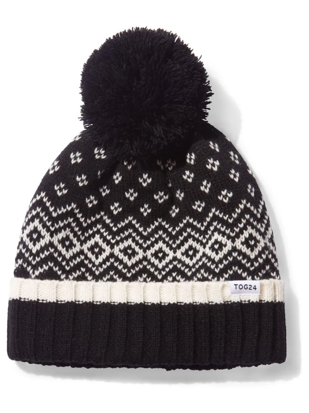 Tog 24 Cawley Chocolate Winter Knitted Hat Black New