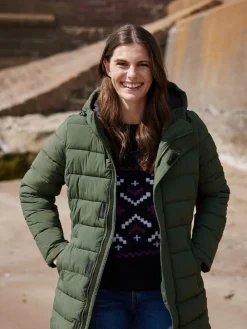 Tog 24 Womens Kirkham Padded Long Parka Green Sale