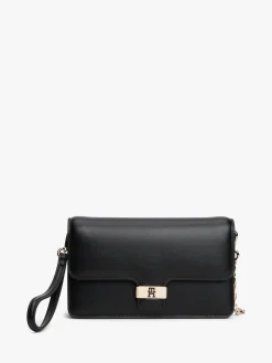 Tommy Hilfiger Heritage Monogram Plaque Clutch Black Sale