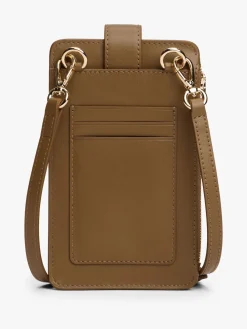 Tommy Hilfiger Hilfiger Icon Monogram Phone Pouch Brown