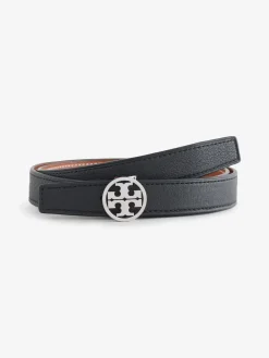 Tory Burch Black 1" Miller Reversible Belt