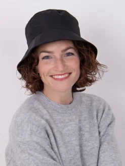 Totes Black Ladies Isotoner Weather Bucket Hat Discount