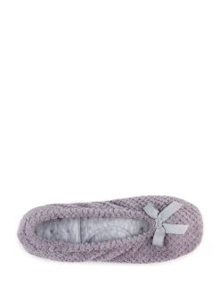 Totes Isotoner Popcorn Slippers Grey Sale