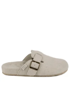 Totes Nude Isotoner Felt Clogs With Ultra Comfort Foam & Pillowstep New