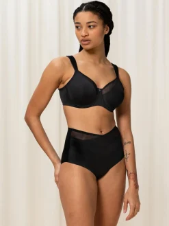 Triumph Wired True Shape Sensation Minimizer Bra Black Clearance