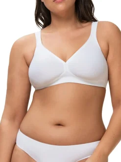 Triumph Modern Soft Cotton Non Wired Bra White Hot