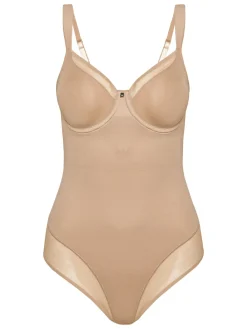 Triumph True Shape Sensation Wired Shaping Bodysuit Nude New